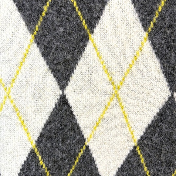 Pringle of Scotland x H&M Argyle Knit Midi Pencil Wool Skirt M Academia Preppy - Picture 4 of 10